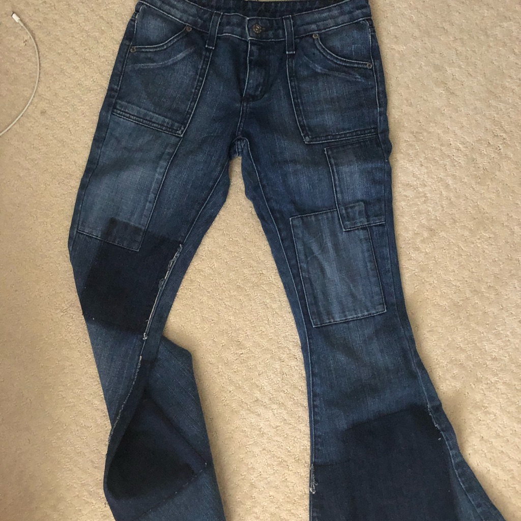 Bootcut Patchwork Jeans